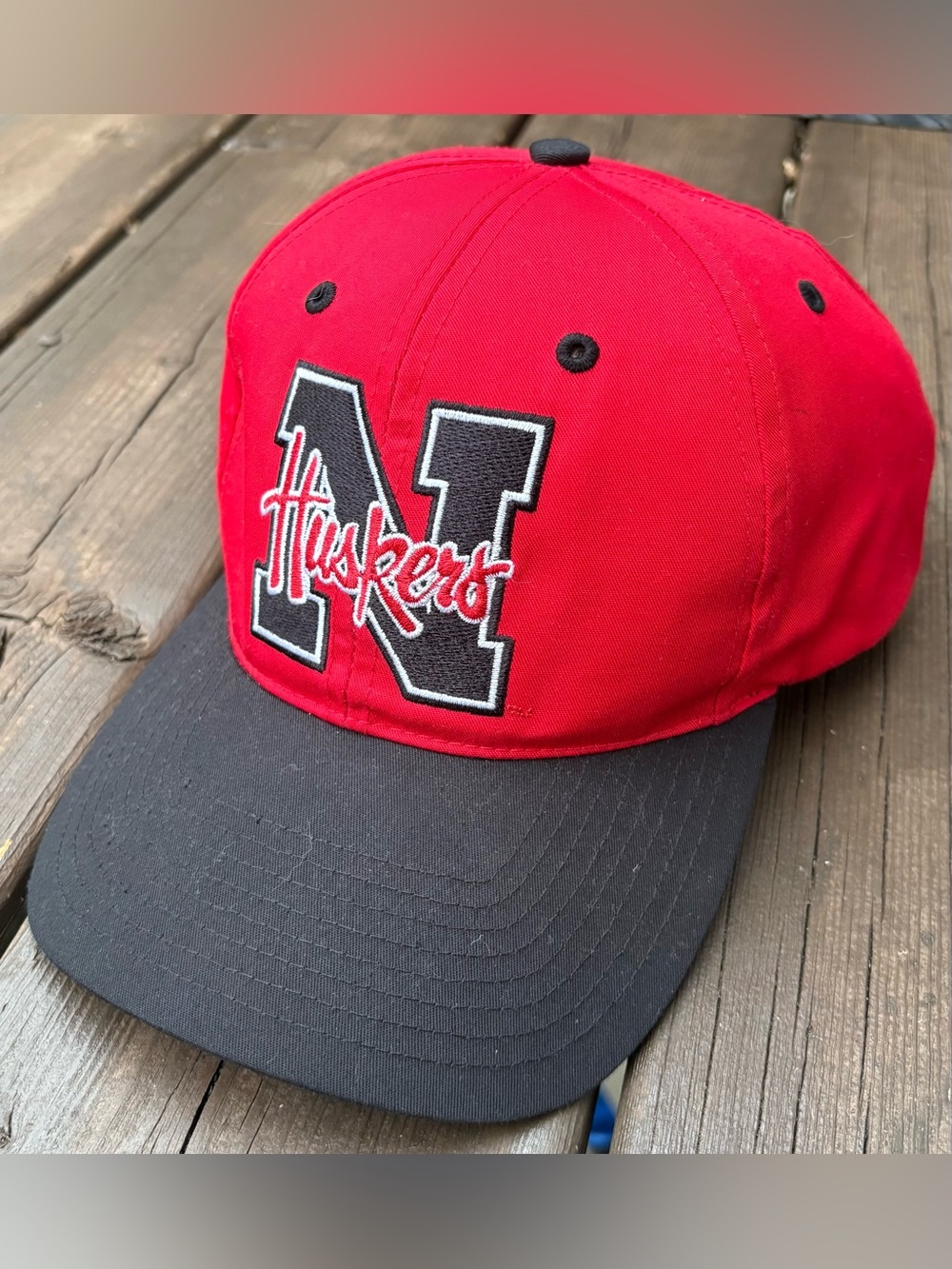 Vintage 90’s Twins Enterprise Nebraska Cornhuskers NCAA SnapBack Hat OSFA EUC